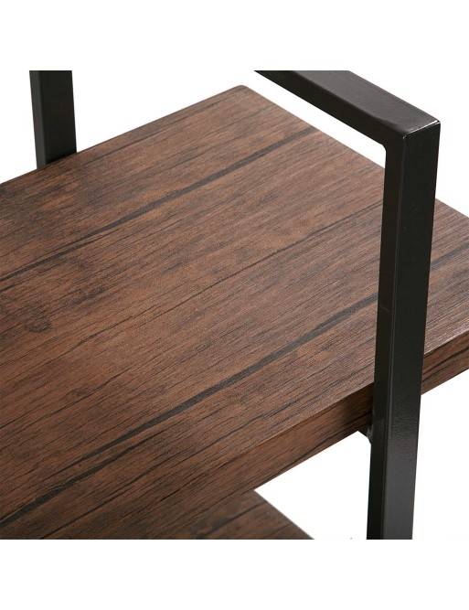 Étagère en métal avec 4 étagères en bois (XL - Noir) Étagère en métal avec 4 étagères en bois (XL - Noir)