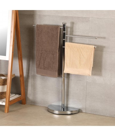 Chrome bathroom towel rack. Model 3