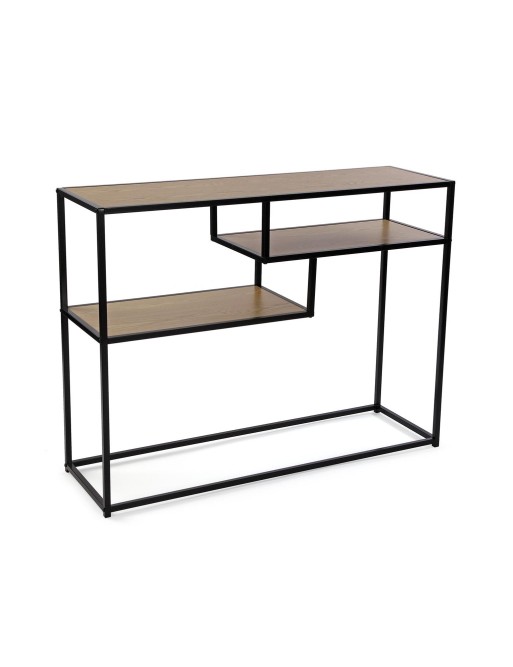 ENTRANCE TABLE WITH TWO SHELVES. MODEL UP (BROWN/BLACK)