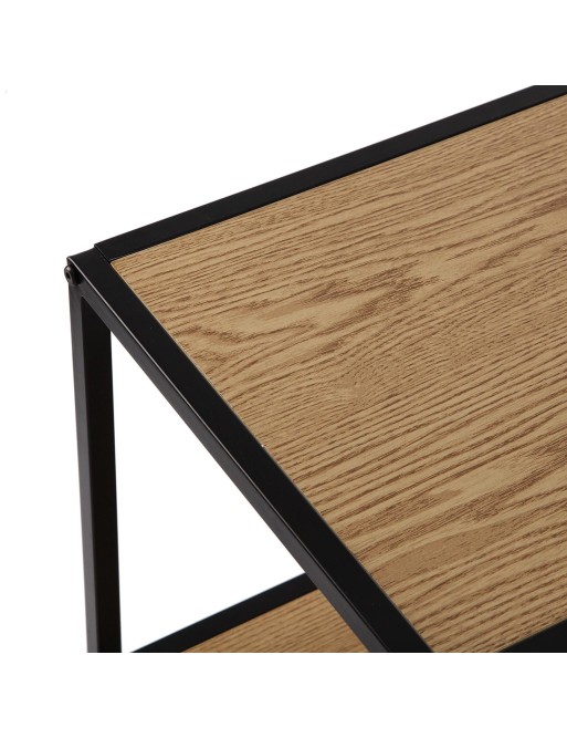 ENTRANCE TABLE WITH TWO SHELVES. MODEL UP (BROWN/BLACK)