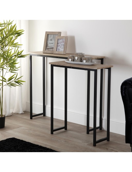 SET OF 2 CONSOLE TABLES. ADEL MODEL