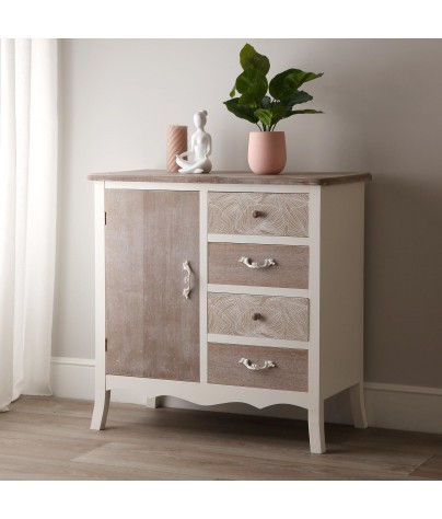 Chest of drawers with door and 4 drawers. Model 2
