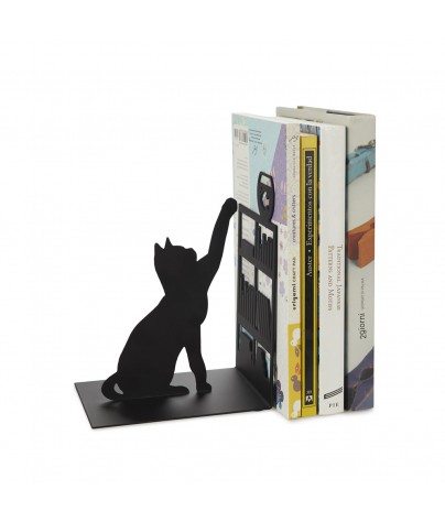 Serre-livres métalliques 17x13x10 cm. Modèle Cat