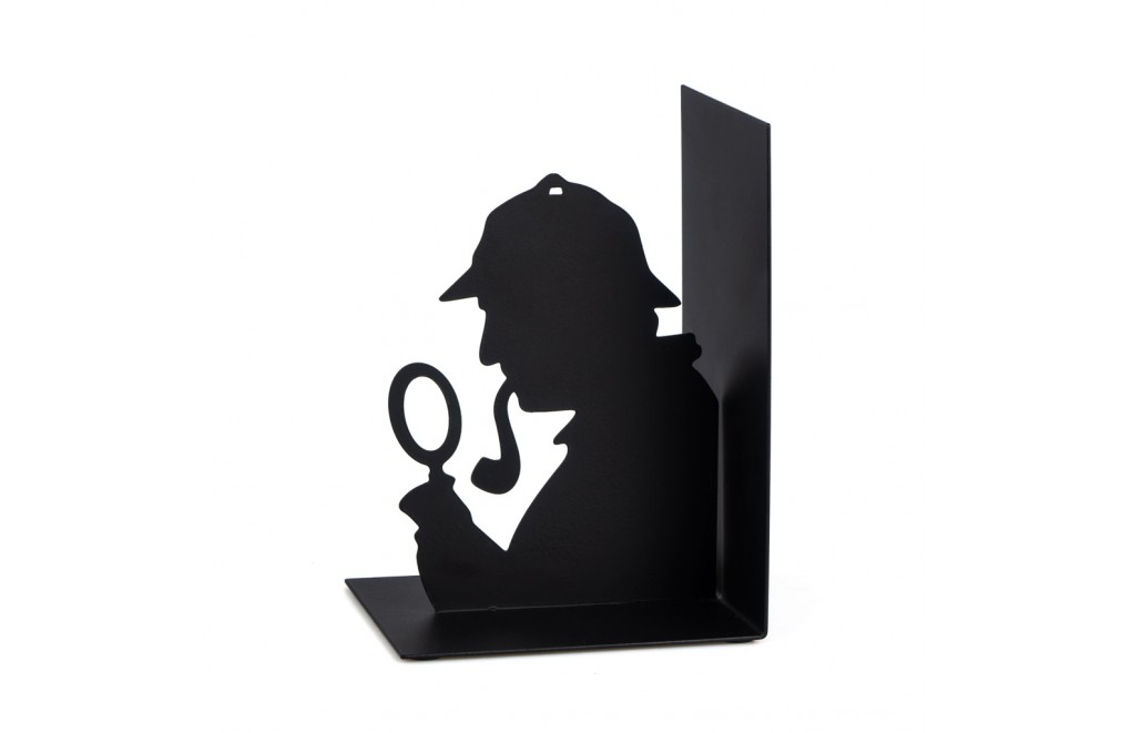 Buchstützen aus metall 17x10x12 cm. Modell Sherlock