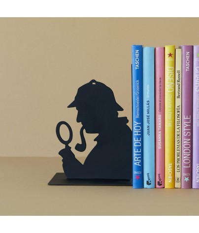 Sujeta libros metálico 17x10x12 cm. Modelo Sherlock