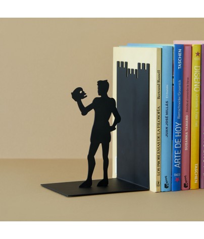Metal book stand 17x10x12 cm. Model Hamlet