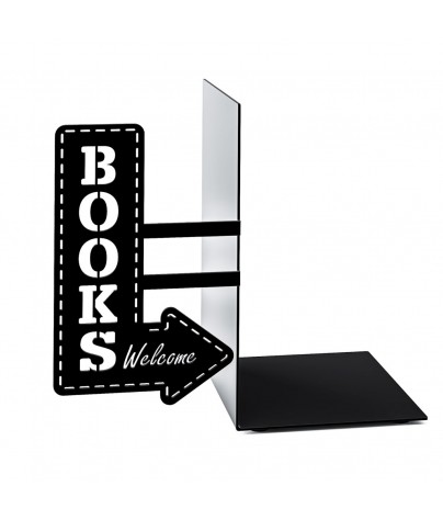 Metal book stand 17x10x19,5 cm. Model Bookshop