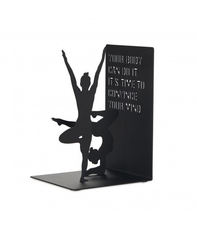 Buchstützen aus metall 17x12x10 cm. Modell Yoga