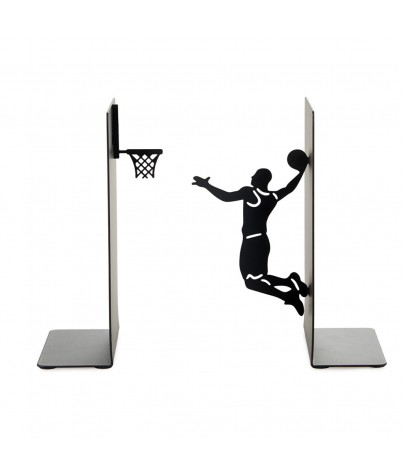 Buchstützen aus metall 17x10x13 cm. Modell Basket