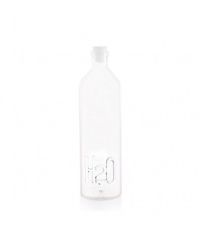 Wasserflasche mit 1,2 Litern. H2O modell