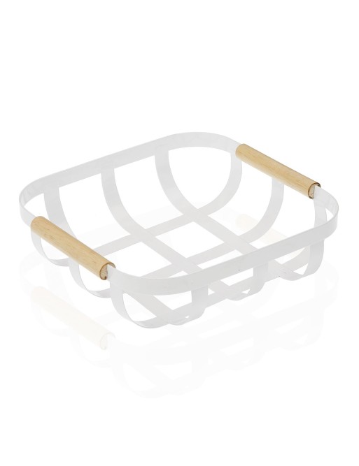 FRUIT BOWL WITH WOODEN HANDLES