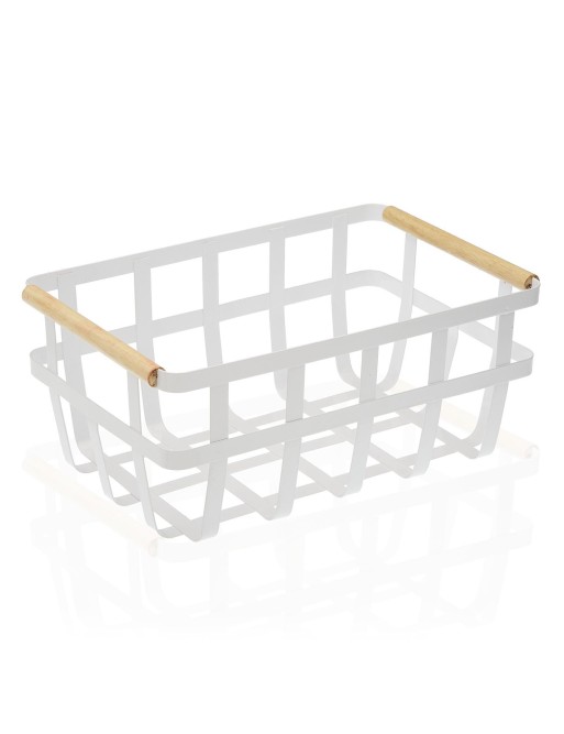 CORBEILLE À FRUITS AVEC POIGNÉES EN BOIS MODÈLE HAUT