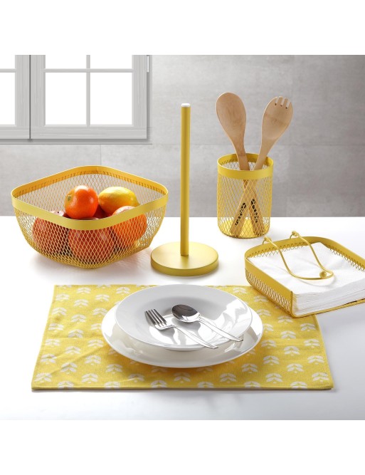 GELBER UTENSILIENHALTER 15,5x11,5 cm