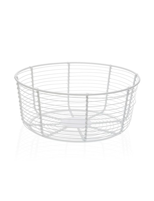 RUNDE OBSTSCHALE WEISS 26x11 cm