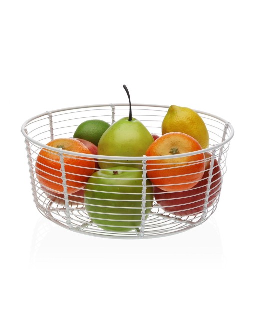 RUNDE OBSTSCHALE WEISS 26x11 cm