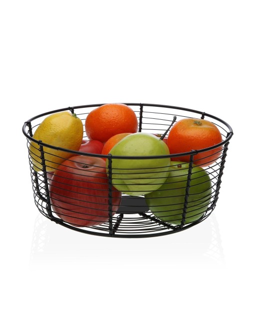 FRUTERO DE COCINA REDONDO COLOR NEGRO 26x11 cm FRUTERO DE COCINA REDONDO COLOR NEGRO 26x11 cm