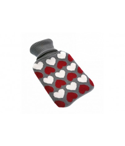 HOT WATER BOTTLE WITH RED...