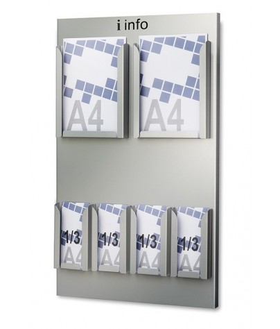 WALL-MOUNTED METAL LEAFLET HOLDER DISPLAY STAND  (215902)