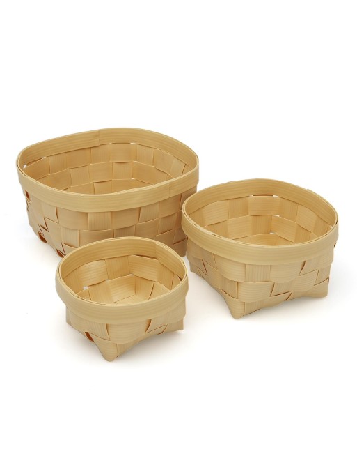 SET OF THREE ROUND BASKETS MODEL ROY