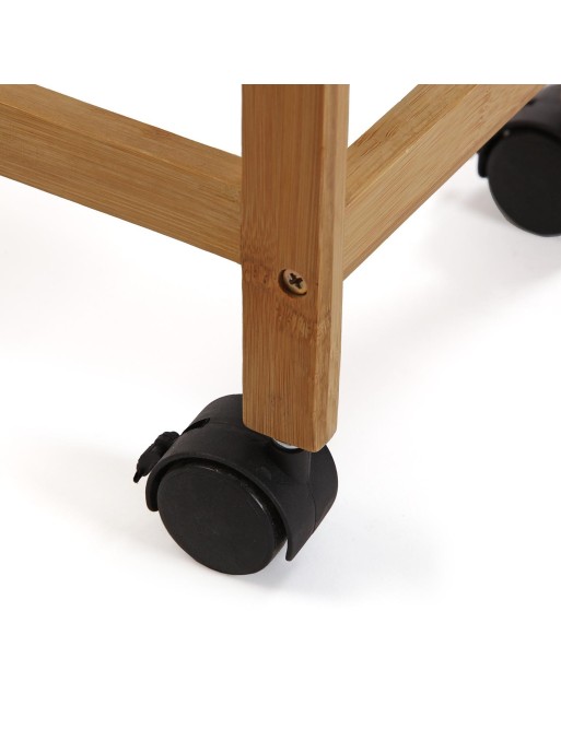 Chariot à roulettes avec 2 paniers et 2 étagères, modèle Bamboo (noir) Chariot à roulettes avec 2 paniers et 2 étagères, modèle Bamboo (noir)