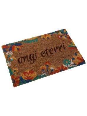 FELPUDO MODELO FRASE ONGI ETORRI Y FLORES