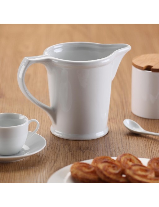 LECHERA DE PORCELANA COLOR BLANCO 500ML LECHERA DE PORCELANA COLOR BLANCO 500ML