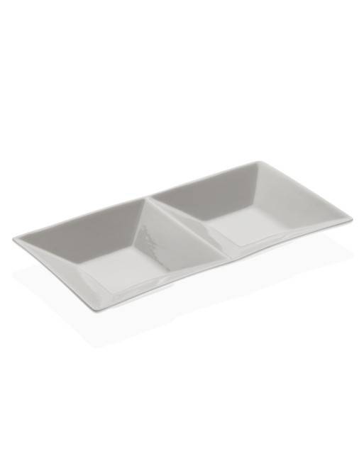 WHITE PORCELAIN APERITIF DISH 23.3x11.7 cm WHITE PORCELAIN APERITIF DISH 23.3x11.7 cm