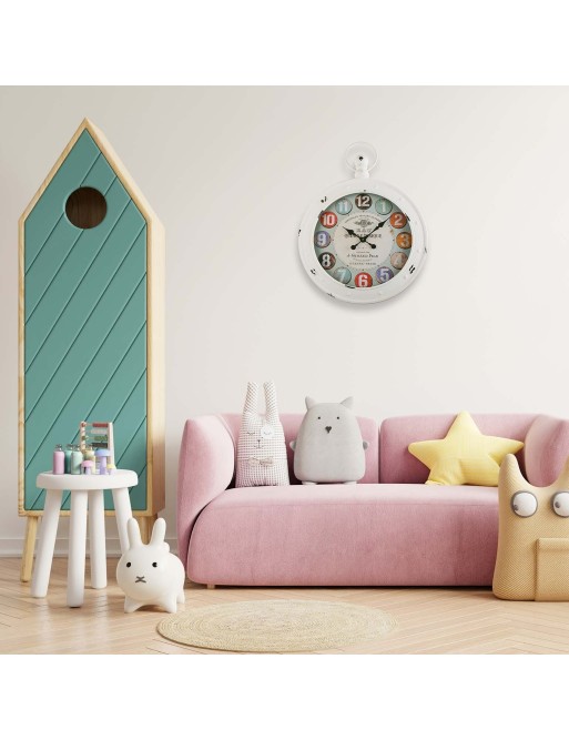 RELOJ DE PARED METALICO MODELO EAU 79X60 CM