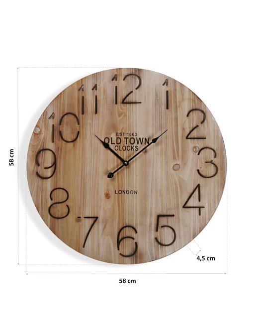 RELOJ PARED DE 58 CM MODELO EST 1863 RELOJ PARED DE 58 CM MODELO EST 1863