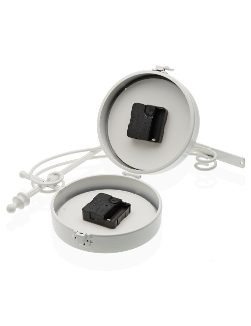 RELOJ DE ESTACION METALICO BLANCO MODELO BRUNO RELOJ DE ESTACION METALICO BLANCO MODELO BRUNO