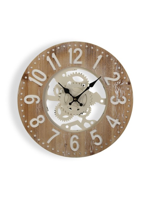 RELOJ PARED DE MADERA Y METAL MODELO GEAR RELOJ PARED DE MADERA Y METAL MODELO GEAR