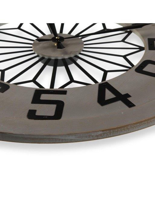 RELOJ PARED DE MADERA MODELO 60 CM