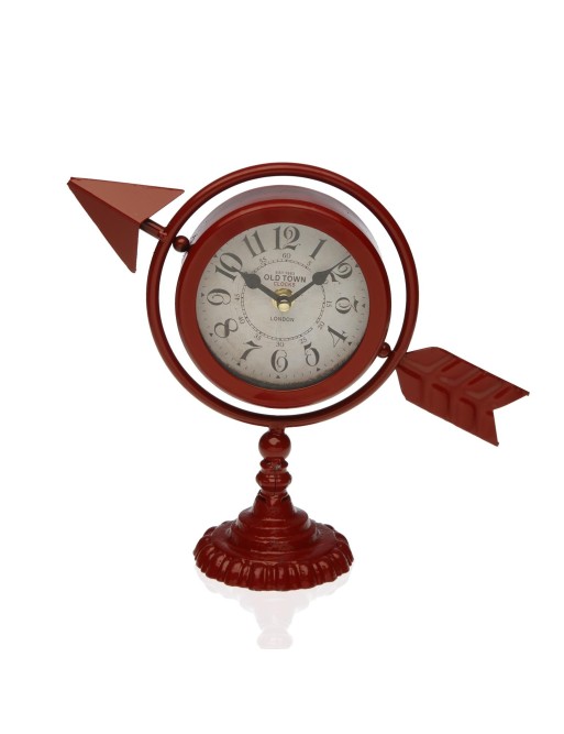 HORLOGE DE TABLE MARRON MODÈLE ARROW