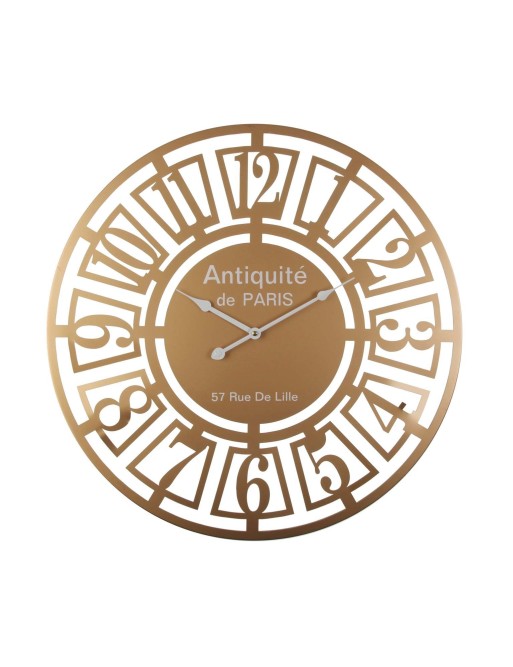 RELOJ DE PARED METÁLICO MODELO LILE GOLD RELOJ DE PARED METÁLICO MODELO LILE GOLD