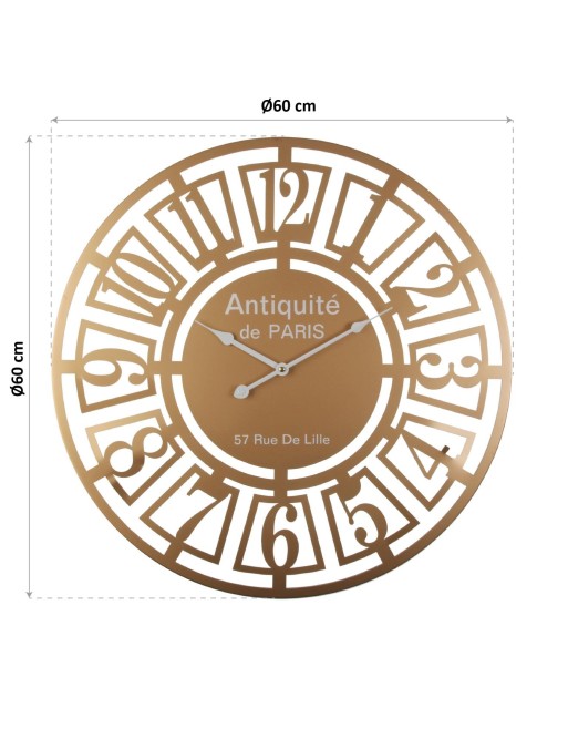 GOLDEN WALL CLOCK. MODEL LILE GOLD