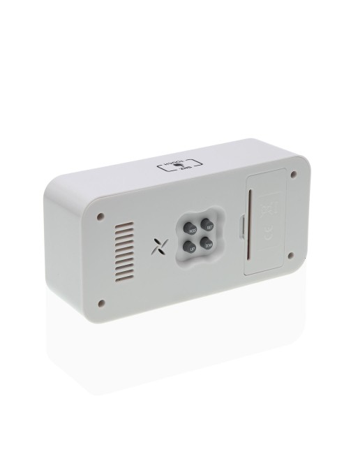 WHITE ALARM CLOCK. MODEL SHZ