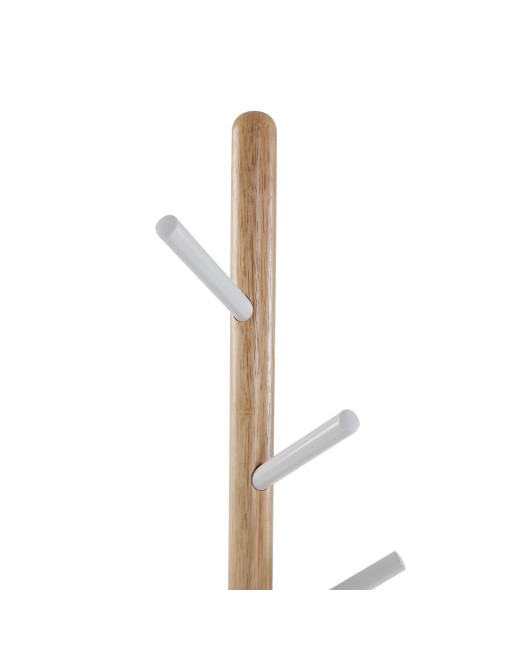 PERCHERO BLANCO Y MADERA