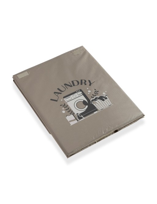 CESTO PARA LA ROPA PLEGABLE DE COLOR GRIS 51X30X40 CM