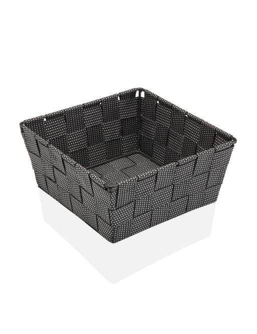 CESTA MEDIANA COLOR GRIS MODELO ZAID 9x19x19 cm