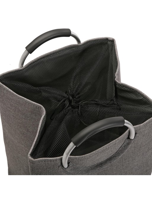 CESTA PARA LA ROPA CON ASAS COLOR GRIS OSCURO 55X30X46 CM CESTA PARA LA ROPA CON ASAS COLOR GRIS OSCURO 55X30X46 CM