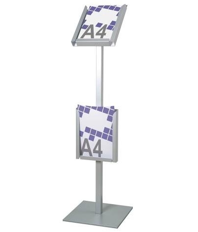 Free-standing display stand.