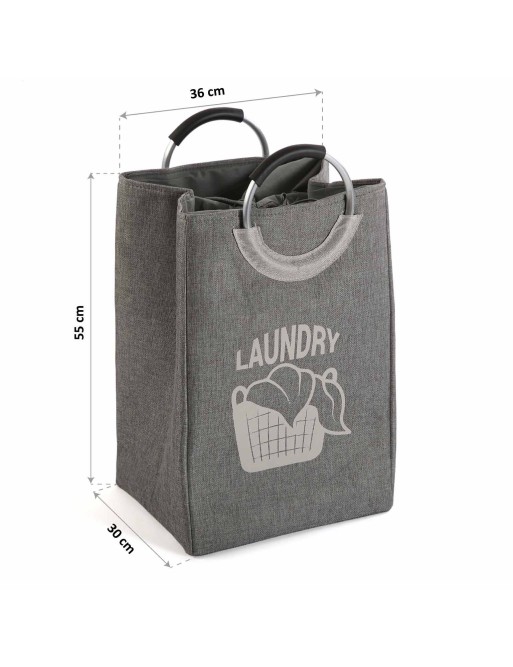 LAUNDRY LAUNDRY MODEL DARK GREY LAUNDRY 55X30X36 CM LAUNDRY LAUNDRY MODEL DARK GREY LAUNDRY 55X30X36 CM