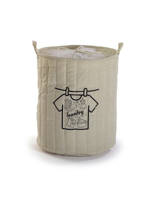 BEIGE LAUNDRY BASKET 54CM BEIGE LAUNDRY BASKET 54CM