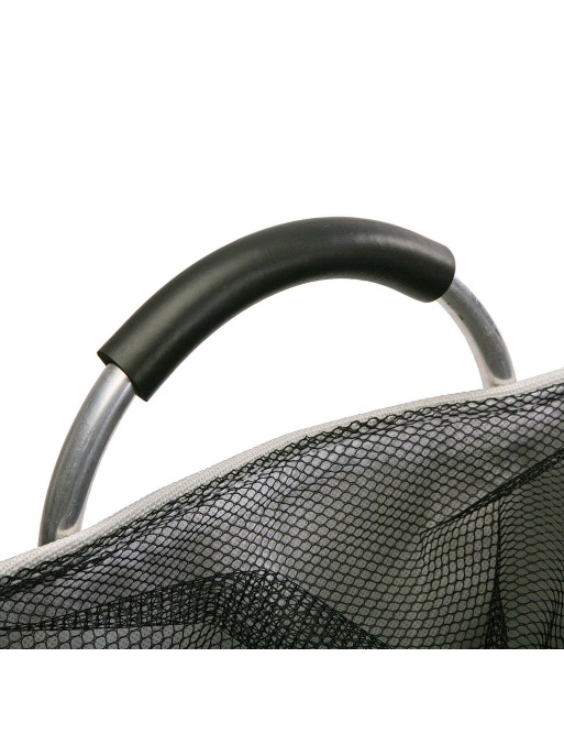 LAUNDRY BASKET WITH HANDLES WHITE 55X30X36 CM