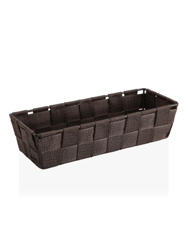 ELONGATED BROWN BASKET DIEGO MODEL 6x10x25 CM