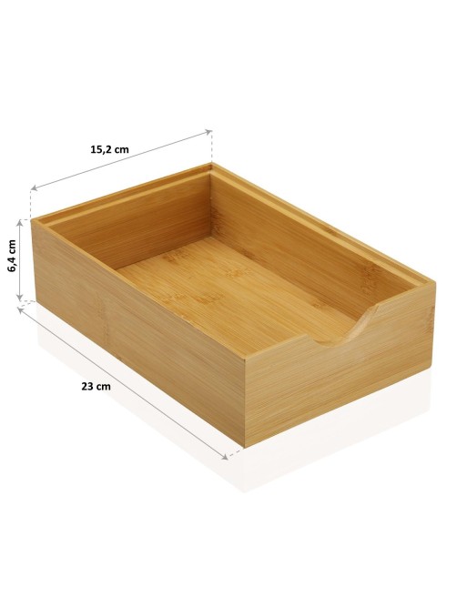 BOÎTE EN BAMBOU MOYENNE 23x15.2x6.4 cm BOÎTE EN BAMBOU MOYENNE 23x15.2x6.4 cm