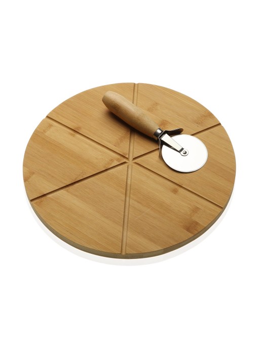 PIZZA BOARD WITH PIZZA CUTTER