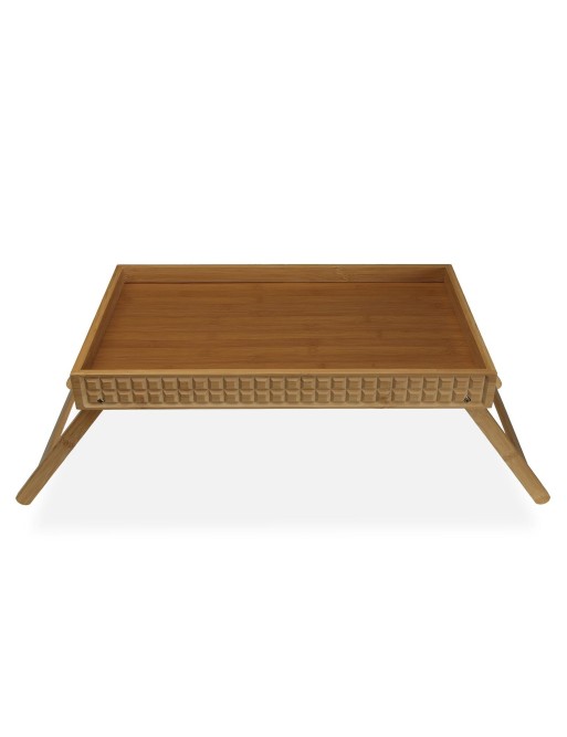 BAMBOO TRAY WITH LEGS 49.8x30x21 cm