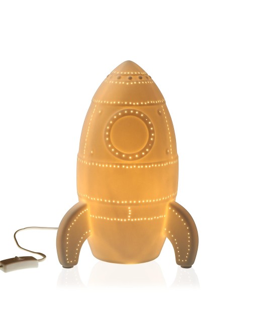 PORCELAIN ROCKET LAMP