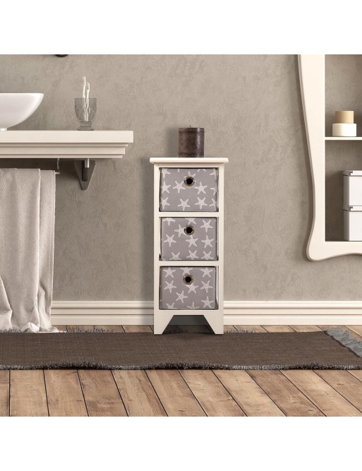 Meuble pour votre salle de bain avec 3 tiroirs, modèle Vega Meuble pour votre salle de bain avec 3 tiroirs, modèle Vega